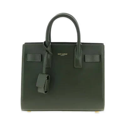 Saint Laurent Women's Nano Sac De Jour Handbag "Green"