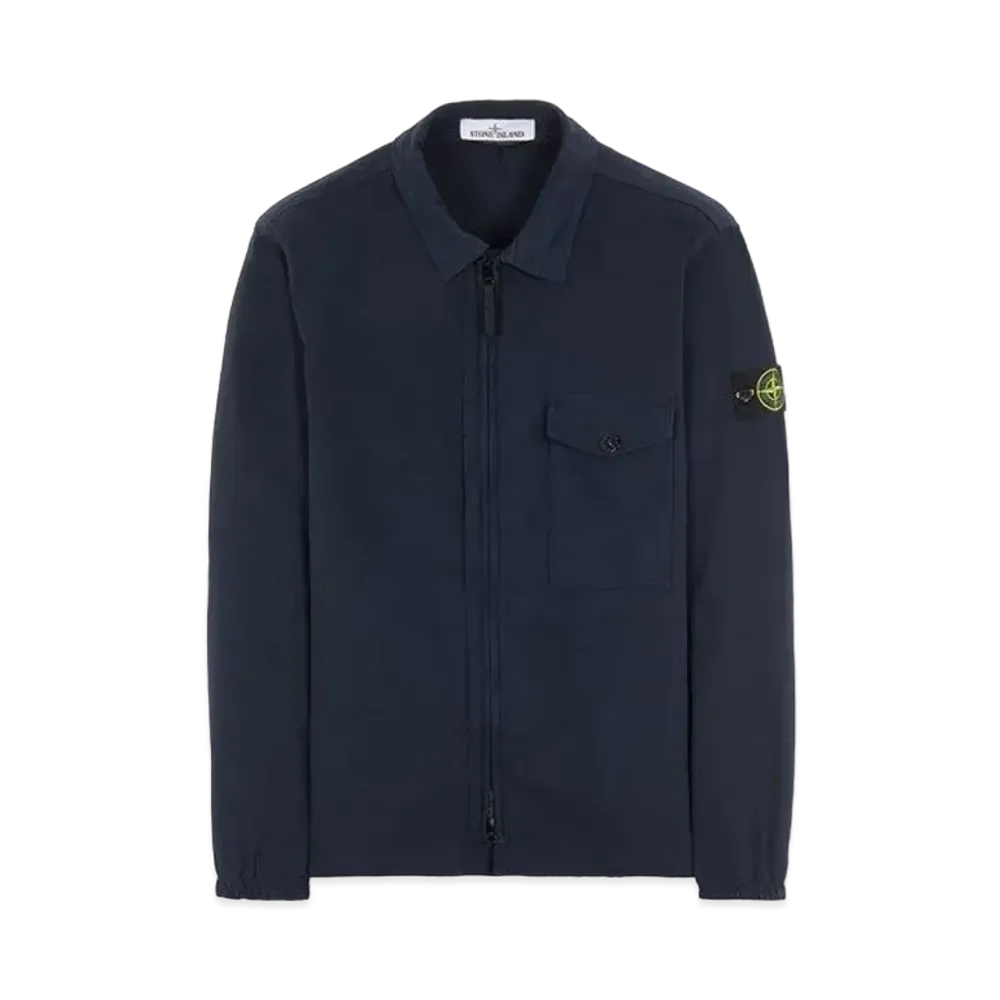 Stone Island 10704 TEXTURED BRUSHED RECYCLED COTTON "Blue"