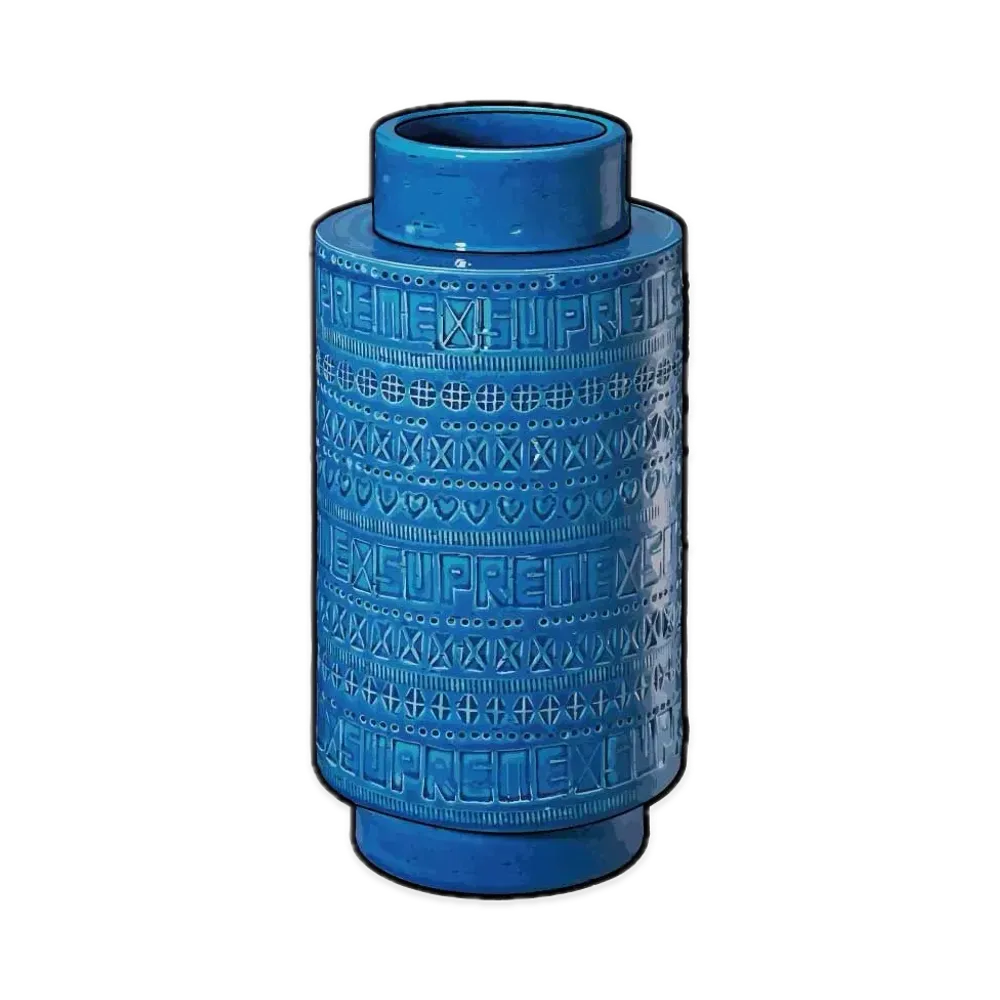 Supreme x Bitossi Rimini Blu Vase "Blue"
