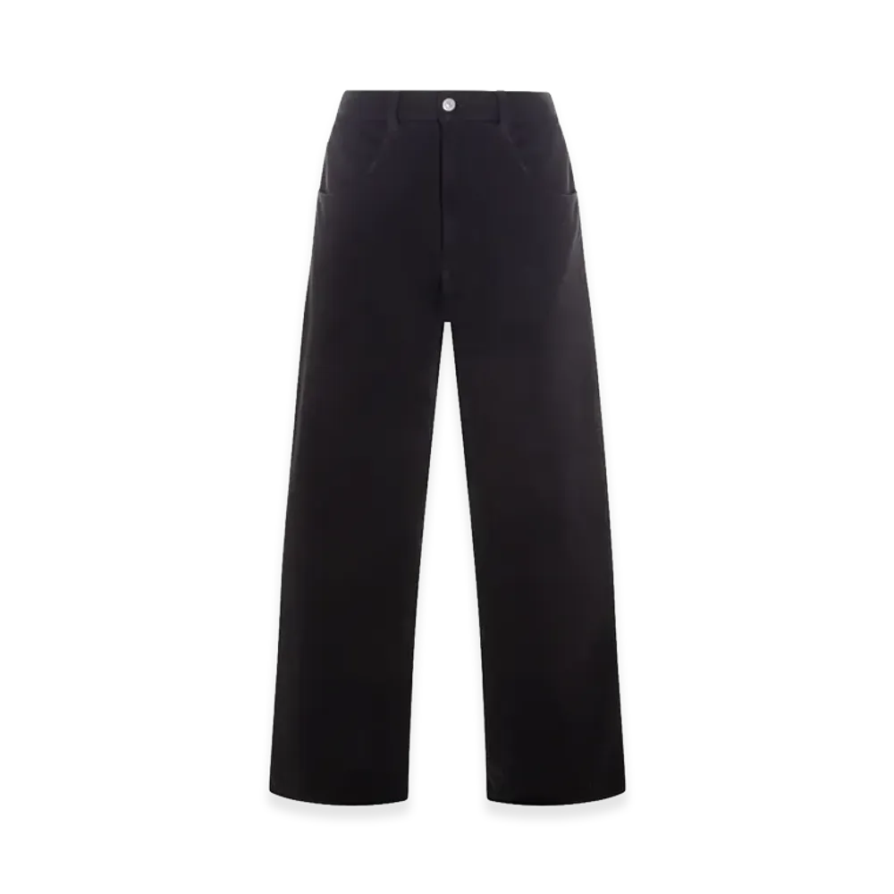 MM6 Maison Margiela Women's Wide Cotton Trousers "Black"