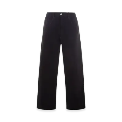 MM6 Maison Margiela Women's Wide Cotton Trousers "Black"