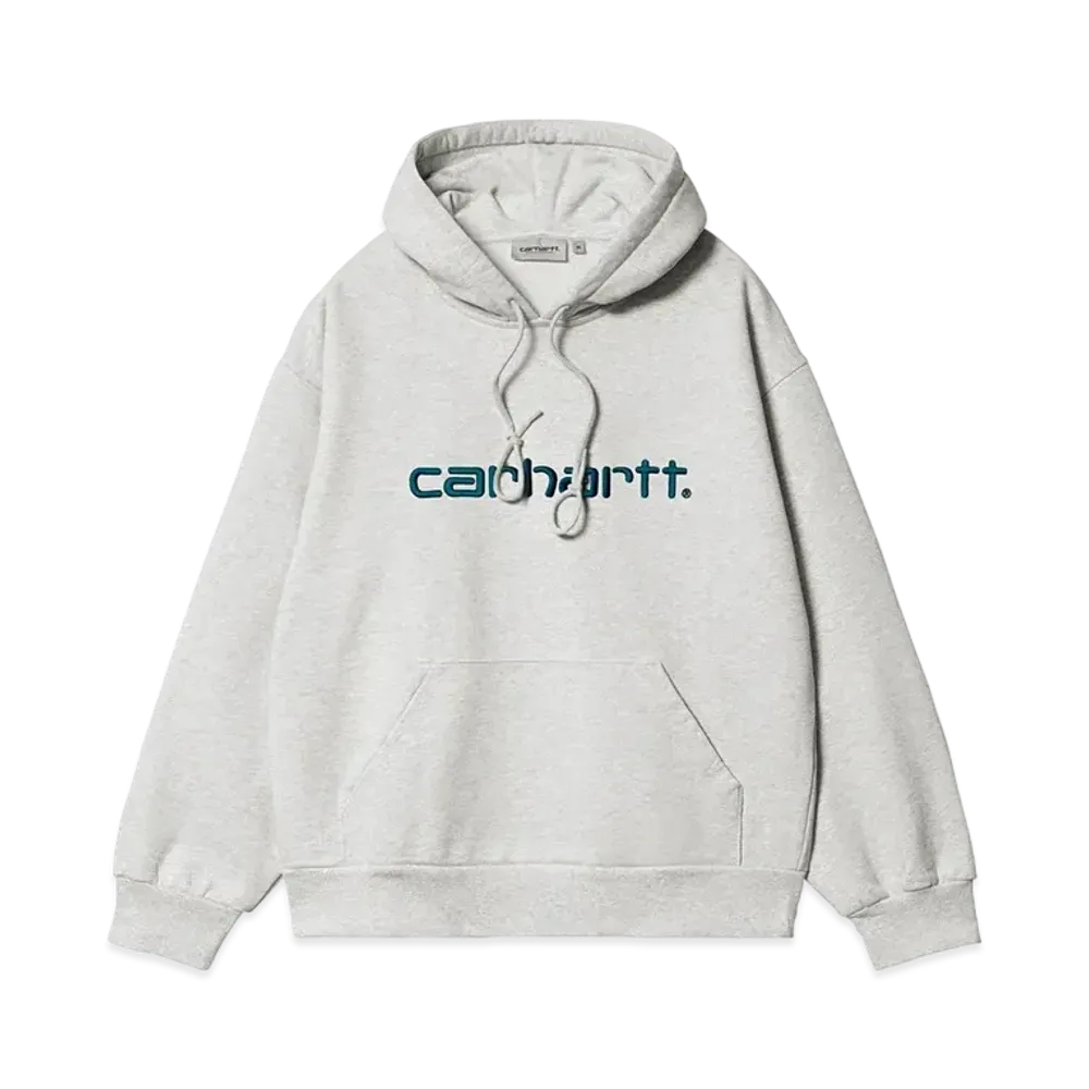 Carhartt WIP Hooded Carhartt Sweat "Ash Heather/Duck Blue"