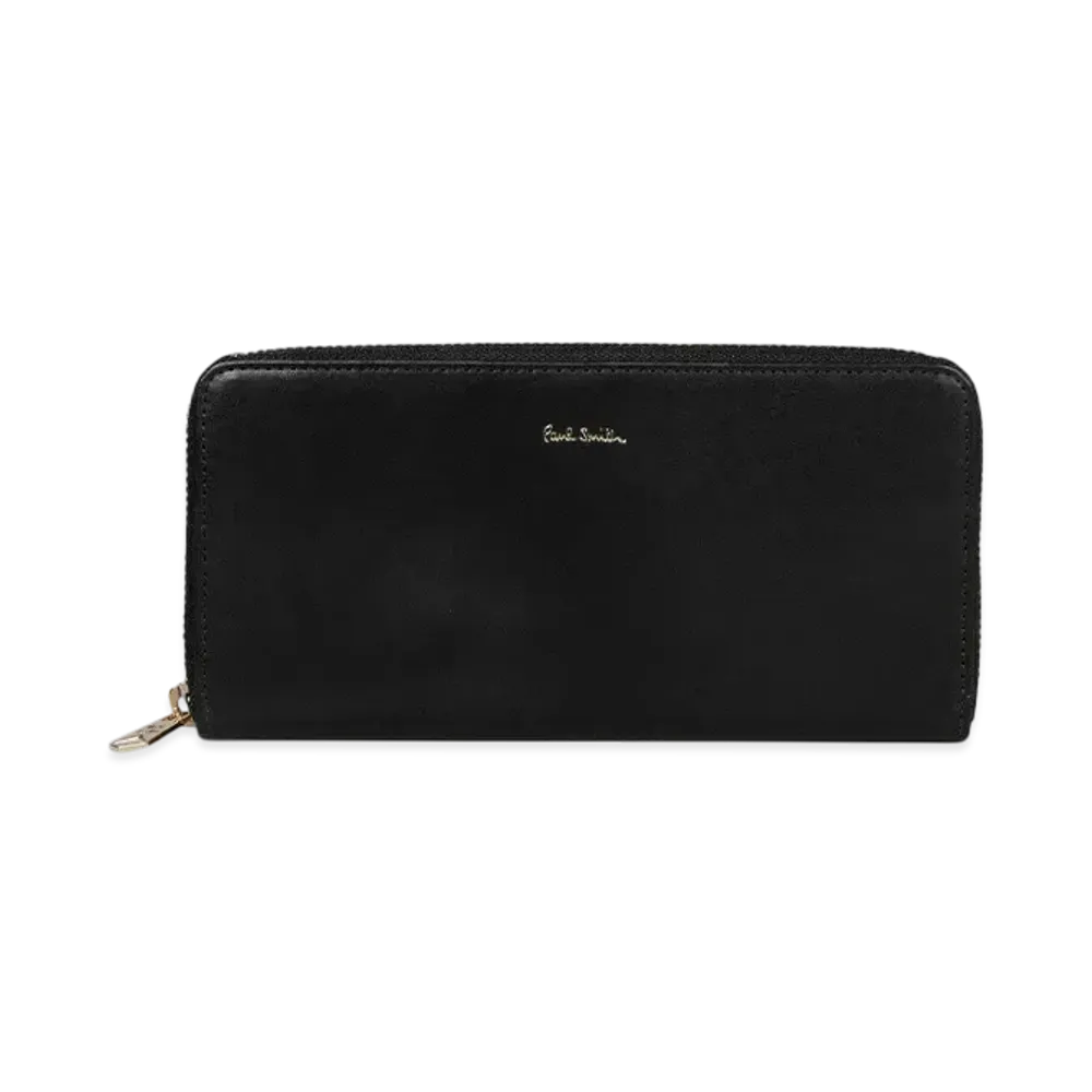 Paul Smith Vegetarian Round Zip Long Wallet "Black"