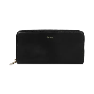 Paul Smith Vegetarian Round Zip Long Wallet "Black"