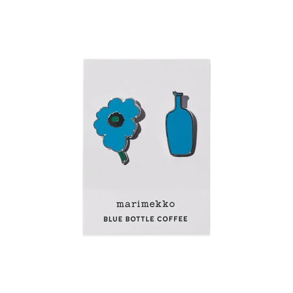 Marimekko x BLUE BOTTLE COFFEE Pins "Blue"