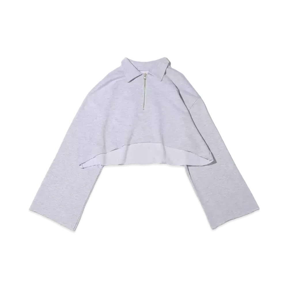 atmos pink Short Length Half Zip Tops "Gray"