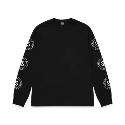 Stussy Seal Pigment Dyed LS Tee "Black"
