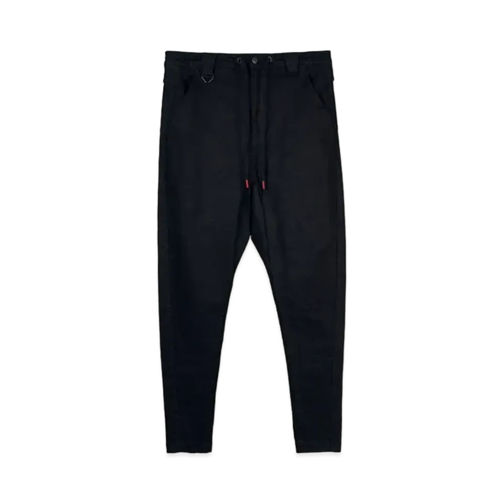 TAIGALIONA DENIM JODPURS TROUZERS (OVER DYE) "BLACK"