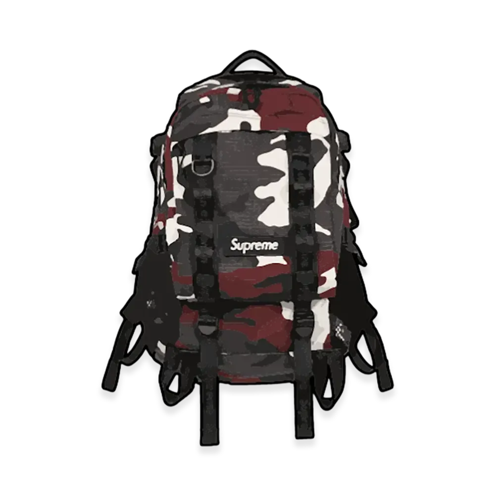Supreme Backpack (26SS) "Red Camo"