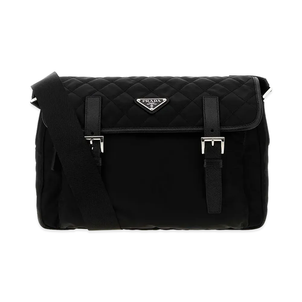 PRADA Women's Fabric Crossbody Bag "Black"
