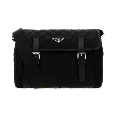 PRADA Women's Fabric Crossbody Bag "Black"