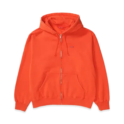 Supreme Small Box Zip Up Hooded Sweatshirt "Orange" (26FW)