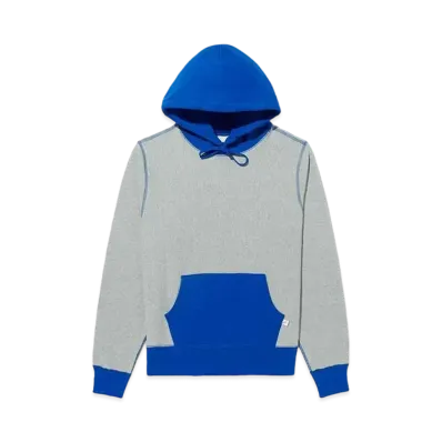 Noah Color Block Hoodie #1 "Heather Grey & Royal"