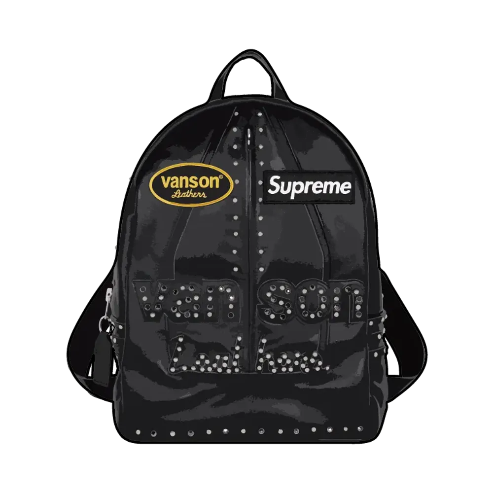 Supreme x B.B. Simon Vanson Leathers Backpack "Black"