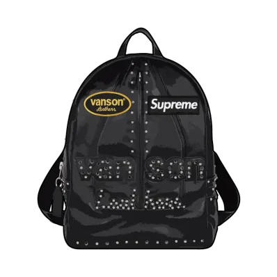 Supreme x B.B. Simon Vanson Leathers Backpack "Black"