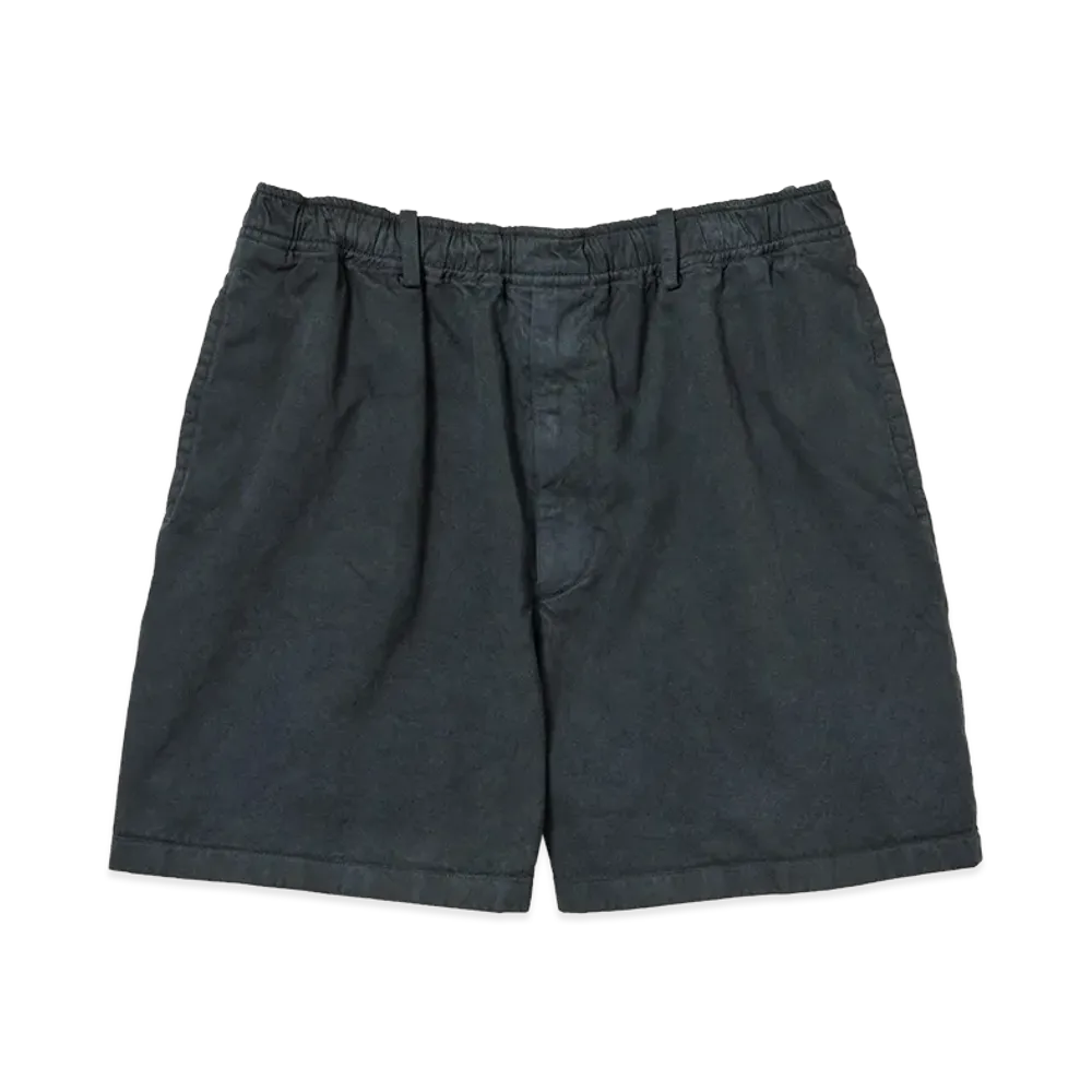AURALEE Garment-Dyed Finx Light Chino Shorts "Black"
