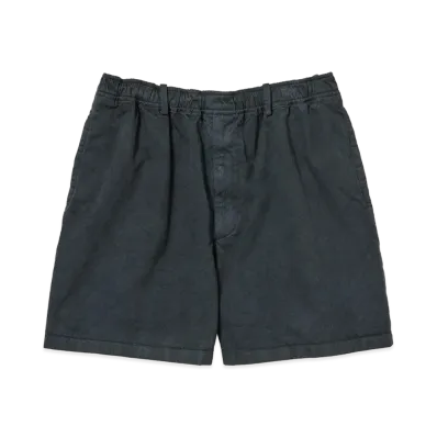 AURALEE Garment-Dyed Finx Light Chino Shorts "Black"