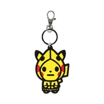 A BATHING APE x Pokemon Pikachu Key Chain "Yellow"