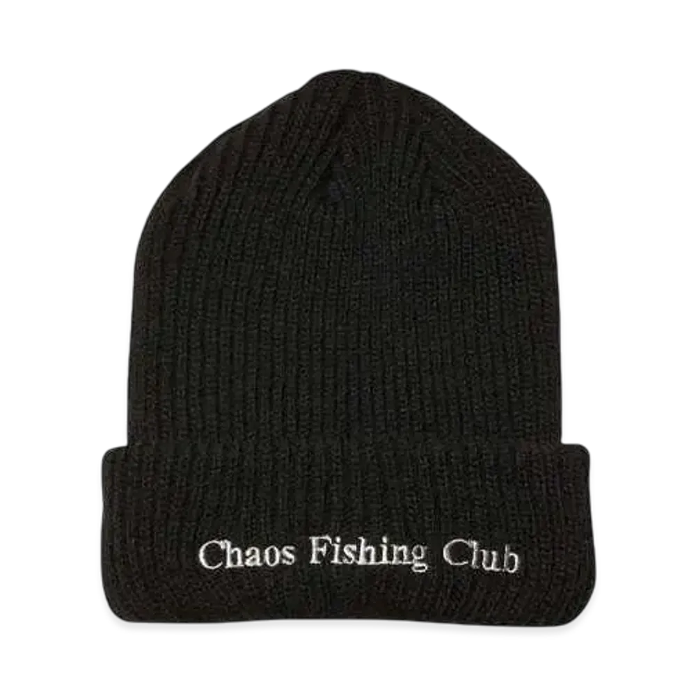 Chaos Fishing Club LOGO WATCH CAP "BLACK"