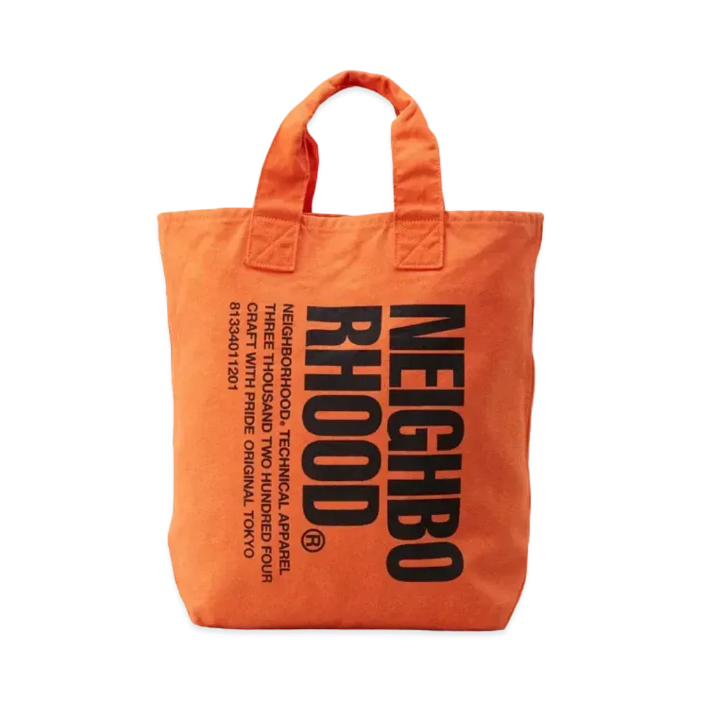 NEIGHBORHOOD Garment Dye Tote . CO "Orange"