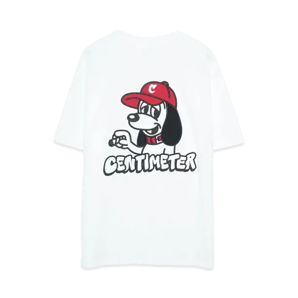 centimeter CMT ruler S/S tee "WHITE"