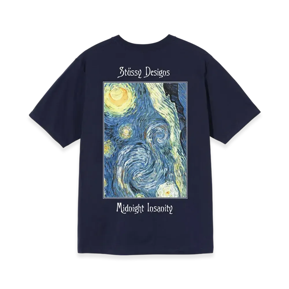 Stussy Midnight Insanity Tee "Navy"