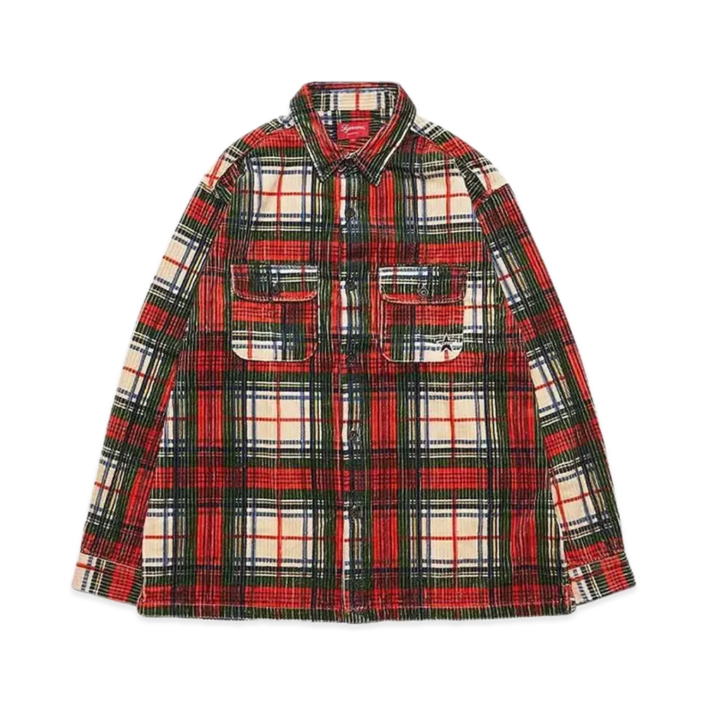 Supreme Corduroy Shirt "Plaid"