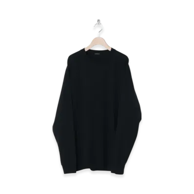 COMOLI Open-End Yarn Tenjiku L/S T-Shirt "Black"
