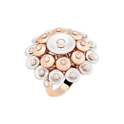 Van Cleef & Arpels Bouton d'or ring "18K Rose gold/Diamond"