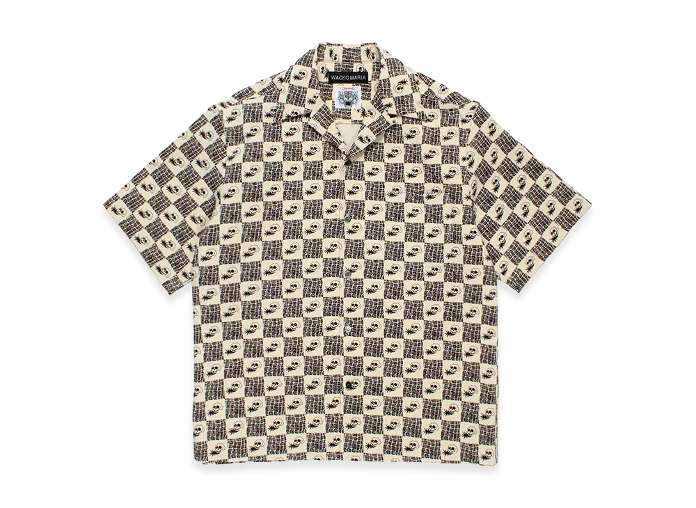 WACKO MARIA x Wolf's Head Corduroy 50'S Open Collar Shirt "One"