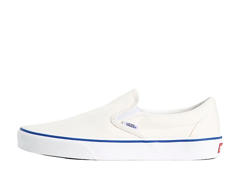 Vans Classic Slip-On "Marshmallow White/Blue"