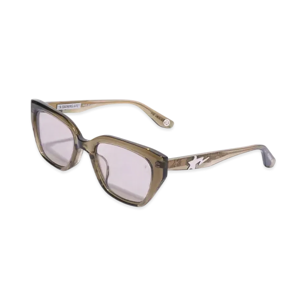 A BATHING APE Sunglasses #4 "Olivedrab"