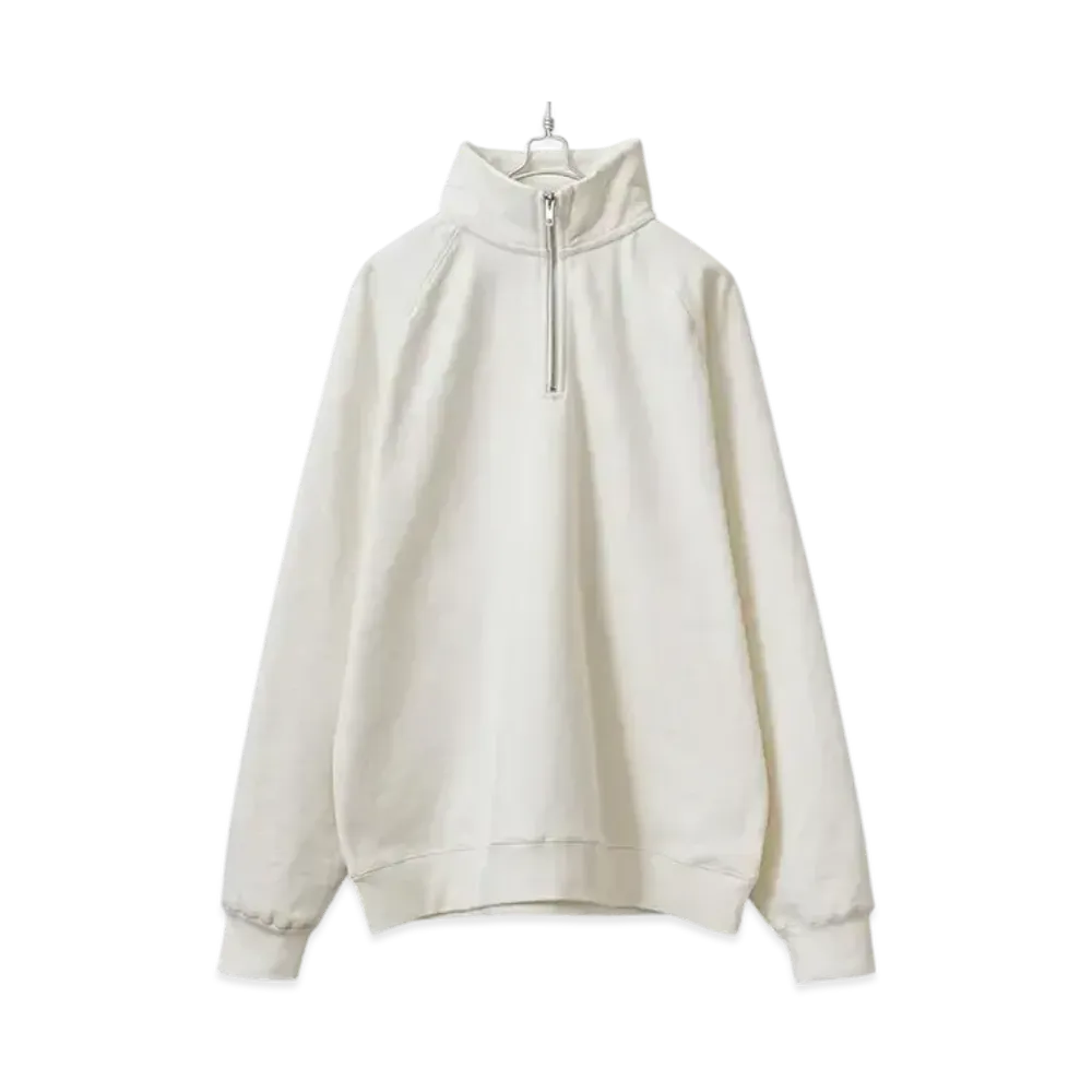 ONEITA Power Sweat Half Zip Sweatshirt "Off White"