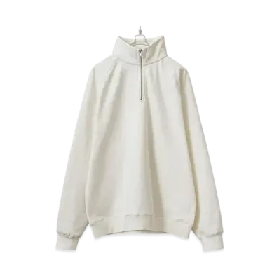 ONEITA Power Sweat Half Zip Sweatshirt "Off White"