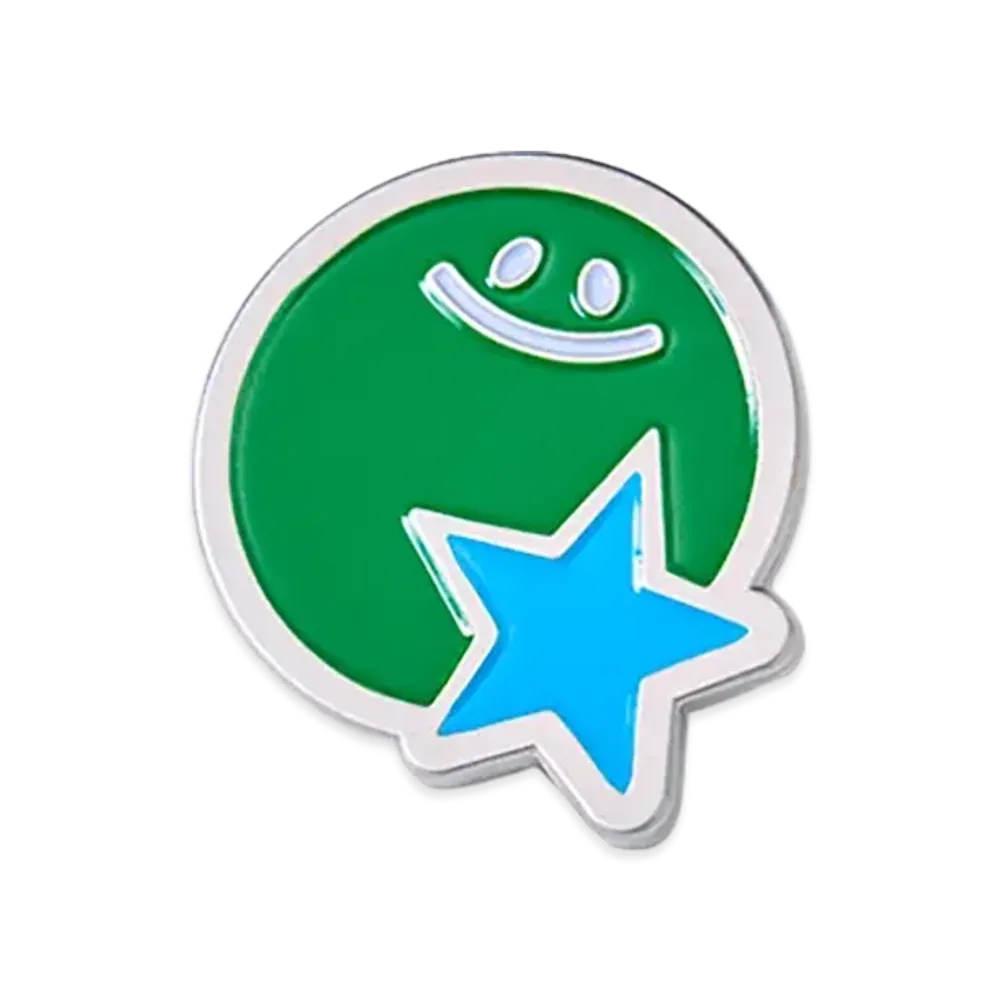 FamilyMart Convenience Wear x NIGO Metal Pins Sun and Star "Silver"