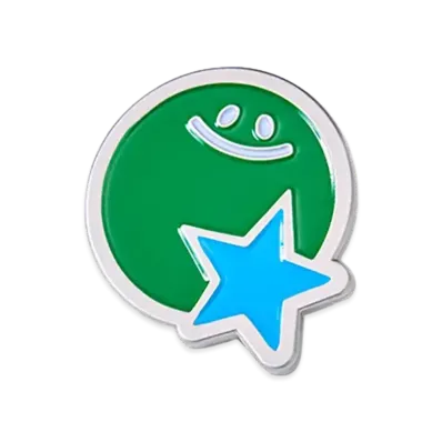 FamilyMart Convenience Wear x NIGO Metal Pins Sun and Star "Silver"
