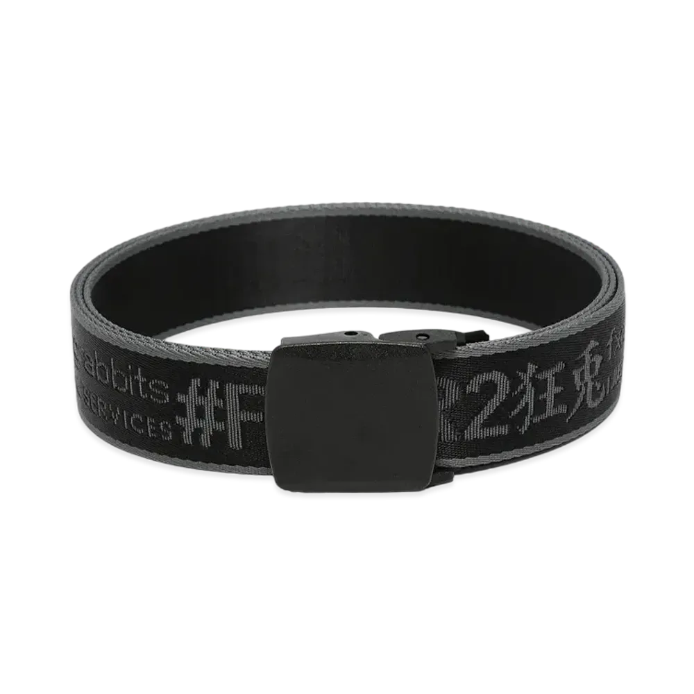 FR2 LOGO ICON Embroidery Long Belt "Black"