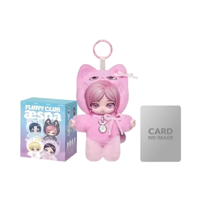 POP MART aespa Fluffy Club Series Vinyl Plush Doll Pendant Jelly GELBULNYANGI GISELLE VER. (Secret)