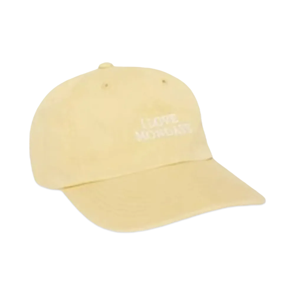 JJJJound I Love Mondays Cap "Yellow"