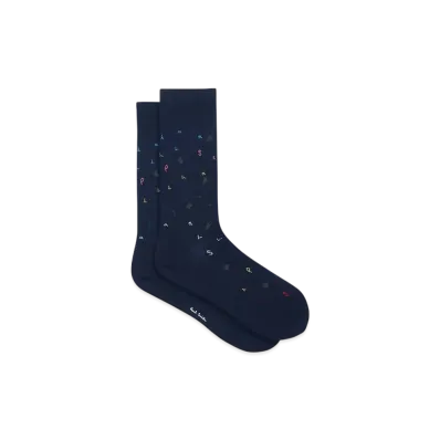 Paul Smith Rabbit / Logo Socks "Navy"