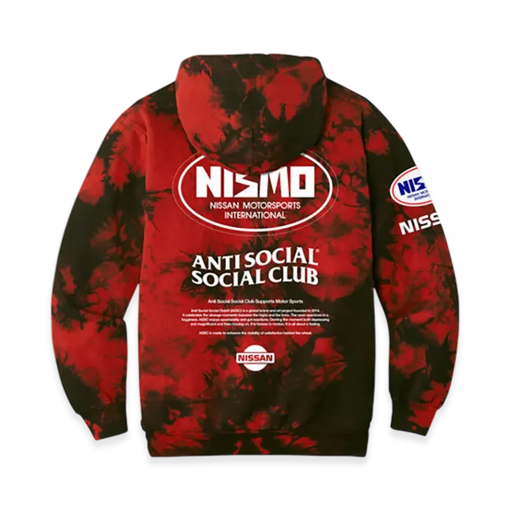 ANTI SOCIAL SOCIAL CLUB x Nissan Component Hoodie "Black/Red"