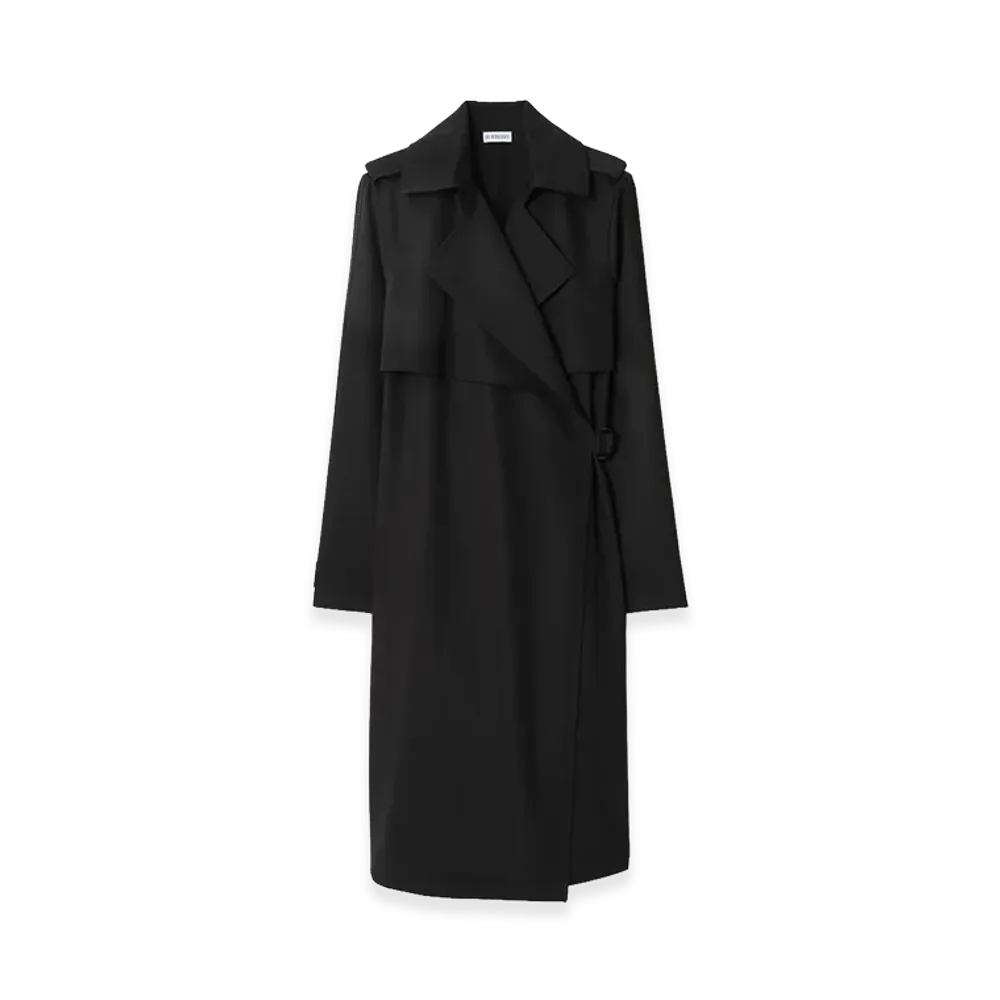 Burberry Women's Wool Trench Dress "Black"