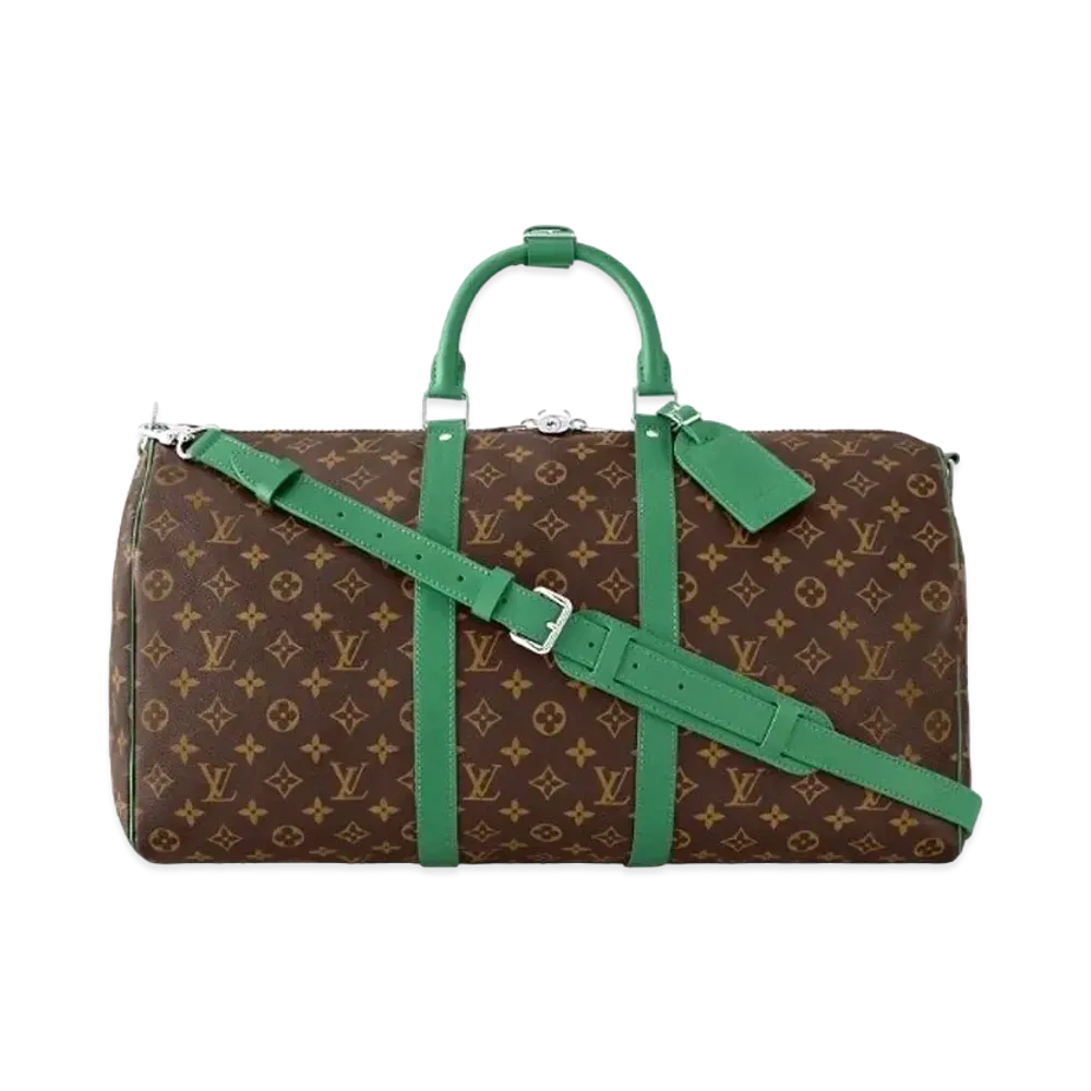 Louis Vuitton Keepall Bandouliere 50 Monogram Macassar Canvas "Vert"