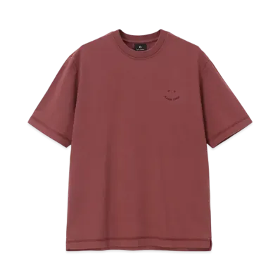 Paul Smith Happy Short Sleeve Tee "Burgandy"