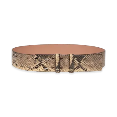 DRIES VAN NOTEN Leather Belt "Beige"