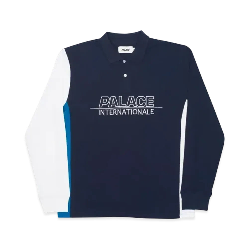 PALACE Internationale L/S Polo "Navy"