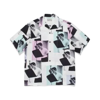 WACKO MARIA CHET BAKER / HAWAIIAN SHIRT #1 "White Pink Blue"