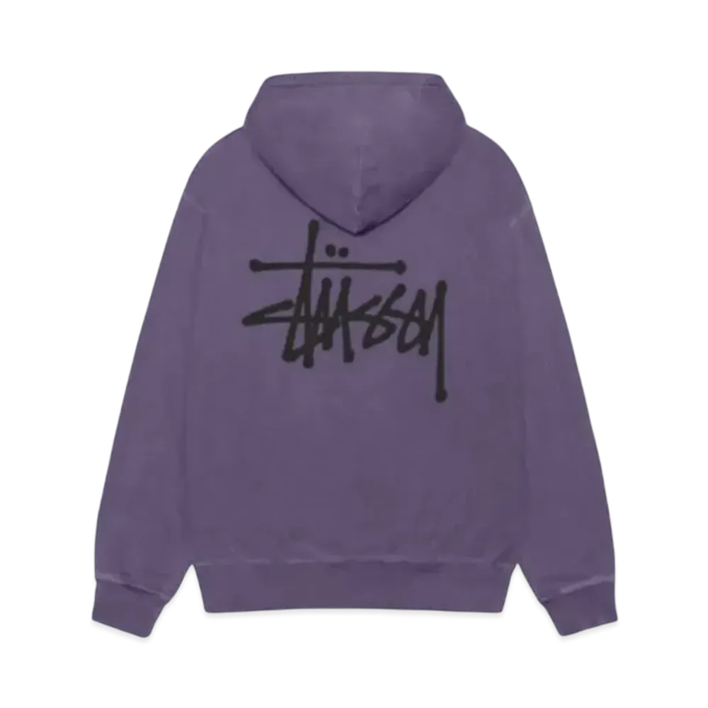 Stussy Basic Hoodie Pigment Dyed "Grape"