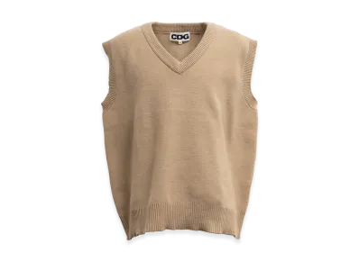 COMME des GARCONS CDG Oversized Pullover Vest "Beige"