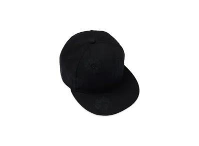 DENIM TEARS New Era Mono Wreath Canvas Fitted "Black"